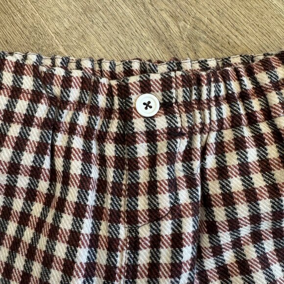 Caramel Kids Checkered Wool Shorts 10Y With Elastic Waist & Button Closure - Picture 4 of 9